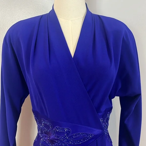 Daymor Couture Paris Montreal New York Petite Vintage Wrap Dress - Picture 4 of 17